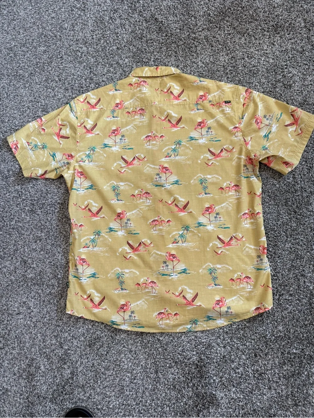 Howler Brothers Mansfield XXL Flamingo Tropical Hawaiian Shirt